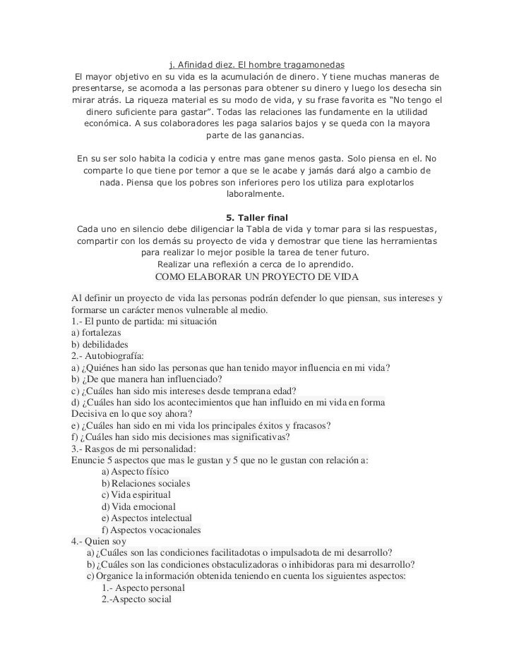 Un Proyecto De Vida Es La Forma De Planear A Futuro Las Cosas Que Nec