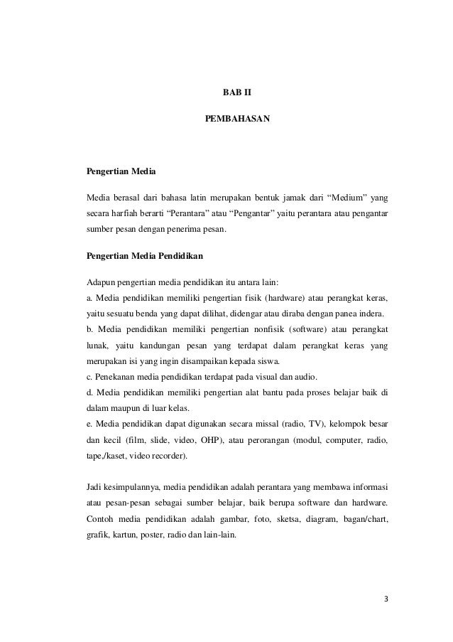 Makalah Ragam Media Pendidikan