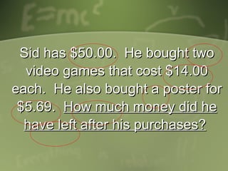 Unraavel a math_problem_fourth_fifth | PPT