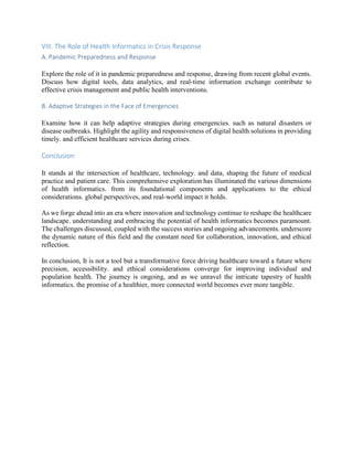 Unraveling the Tapestry of Health Informatics: Navigating the Digital ...