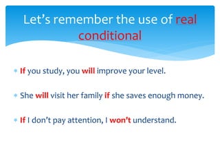 Unreal conditional | PPTX