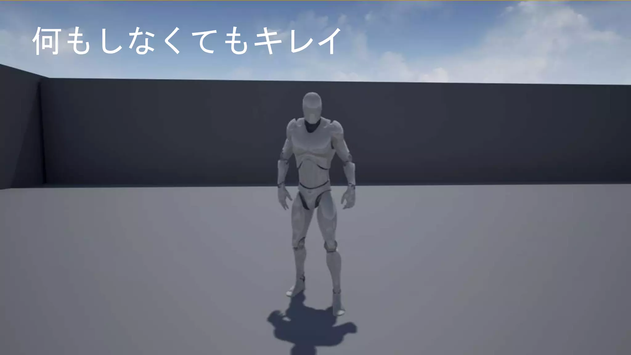 何もしなくてもキレイ
 