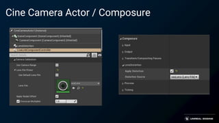 Cine Camera Actor / Composure
 
