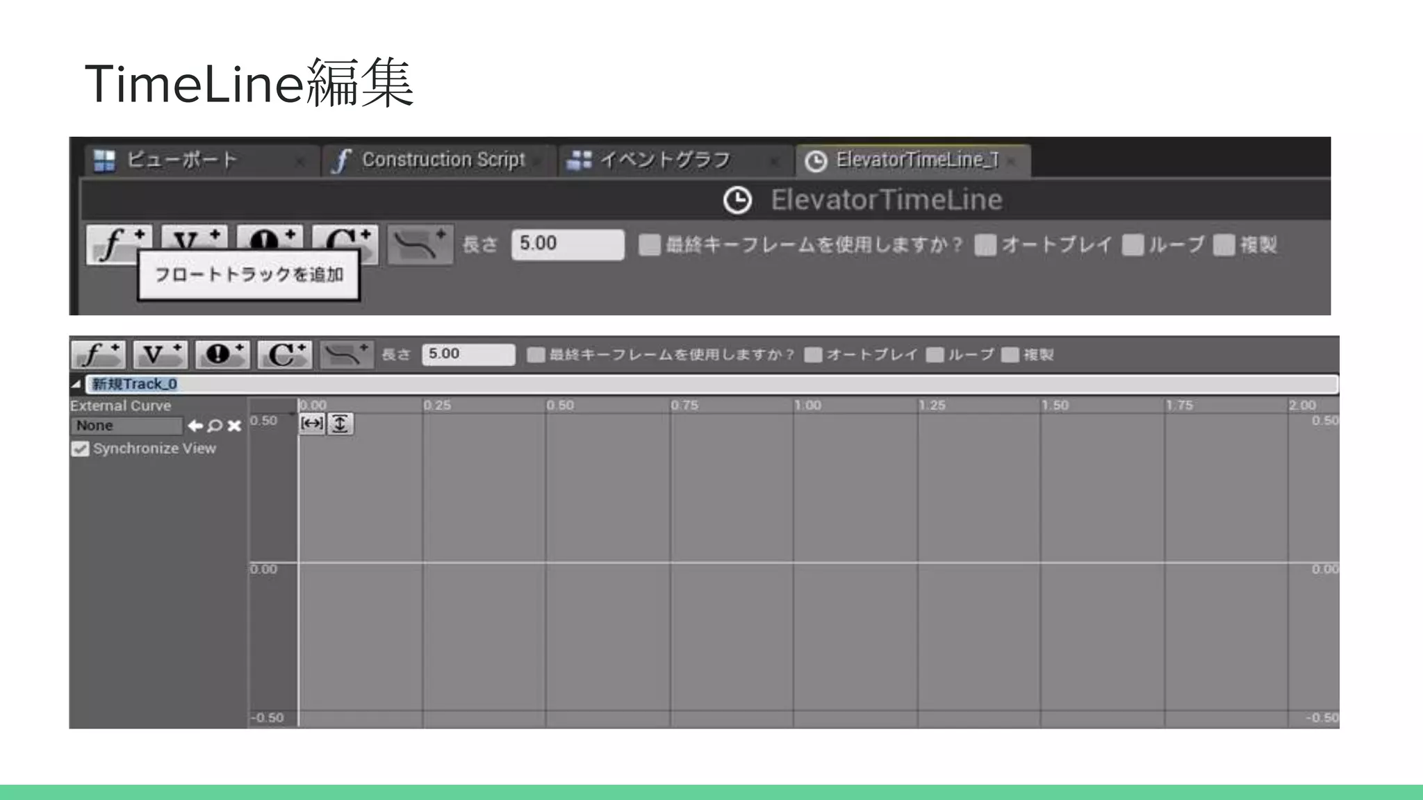 TimeLine編集
 