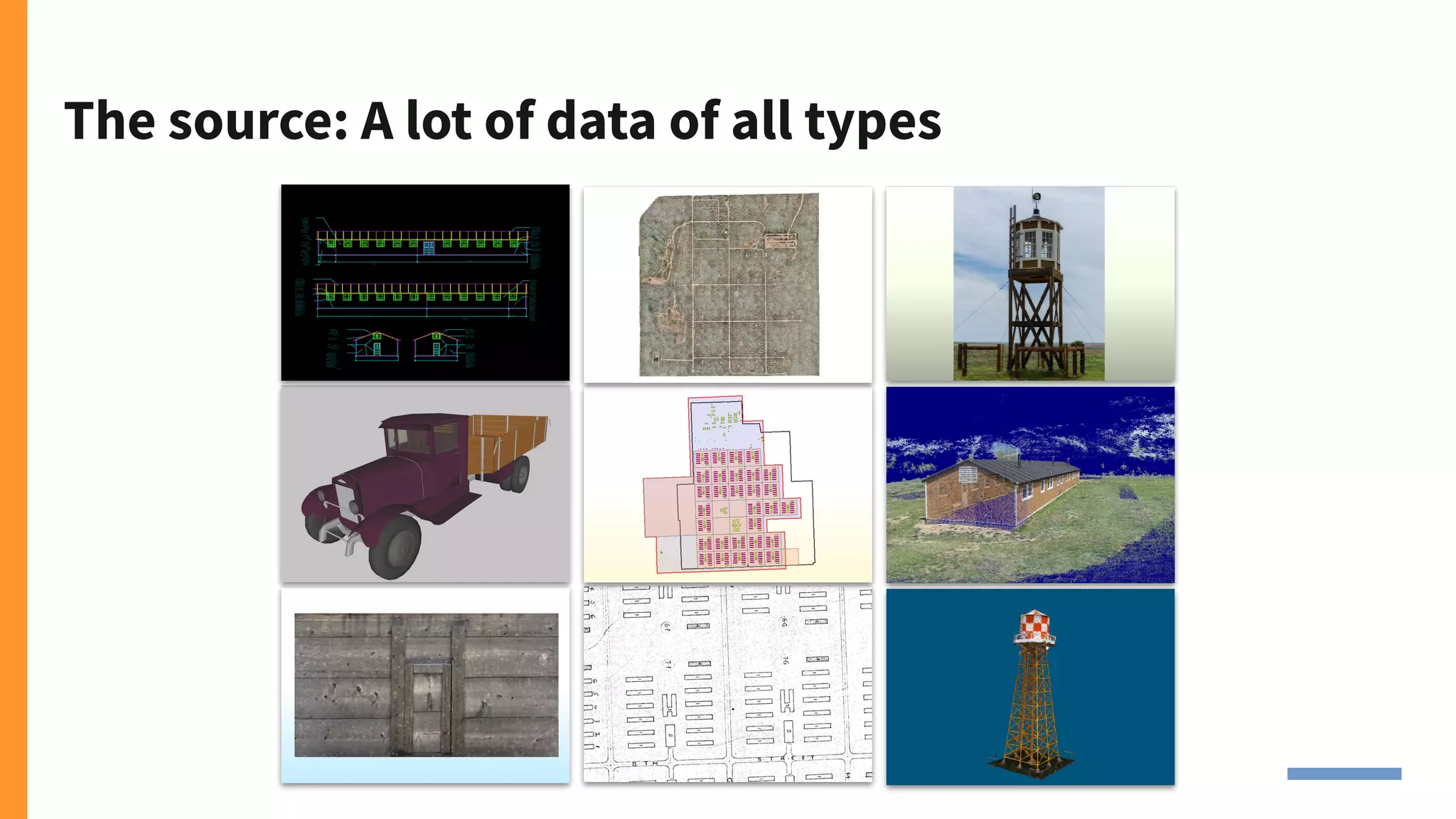 The source: A lot of data of all types
 