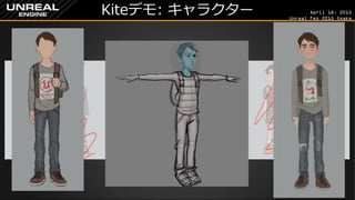 April 18, 2015
Unreal Fes 2015 Osaka
Kiteデモ: キャラクター
 