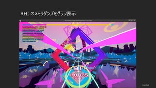 © historia Inc. #ue4fest
RHI のメモリダンプをグラフ表示
 