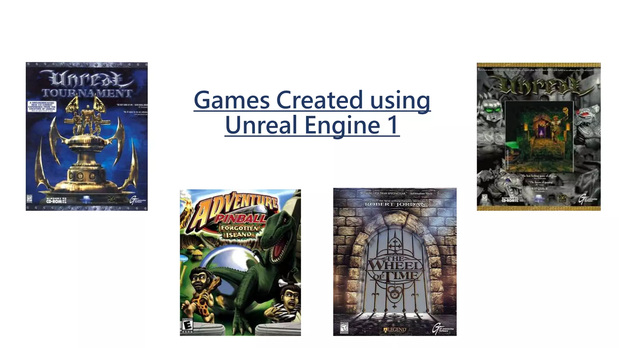 Games Created using Unreal Engine 1 