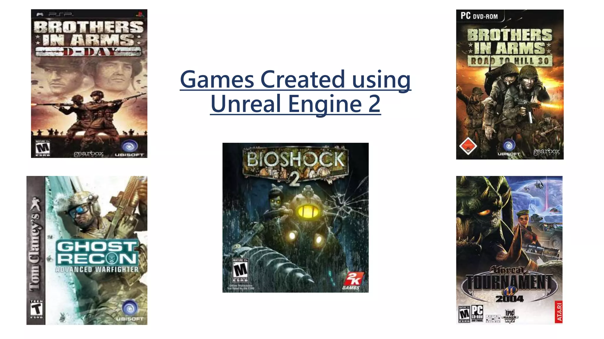 Games Created using Unreal Engine 2 