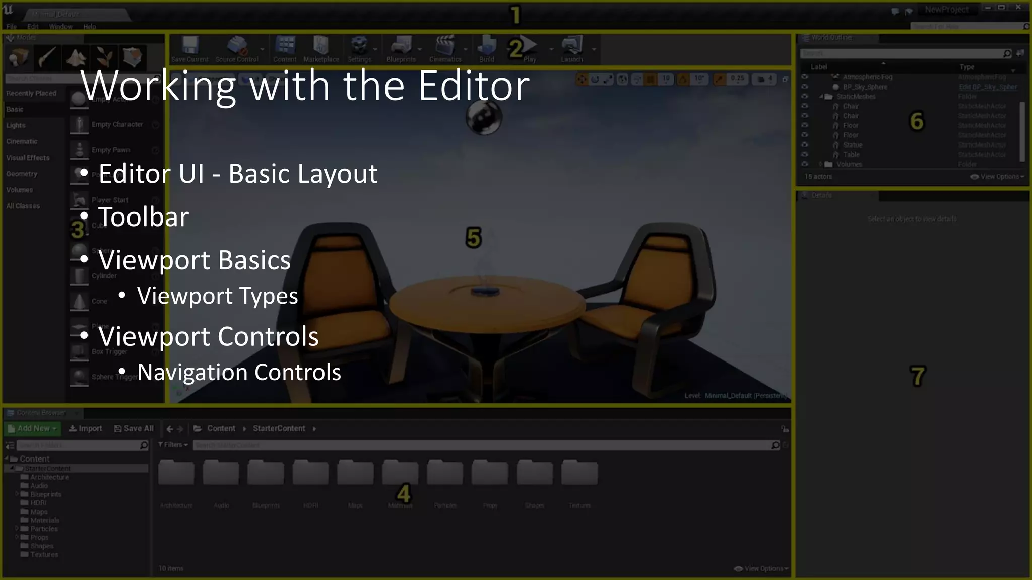 www.alter-native-media.com
Working with the Editor
• Editor UI - Basic Layout
• Toolbar
• Viewport Basics
• Viewport Types
• Viewport Controls
• Navigation Controls
 