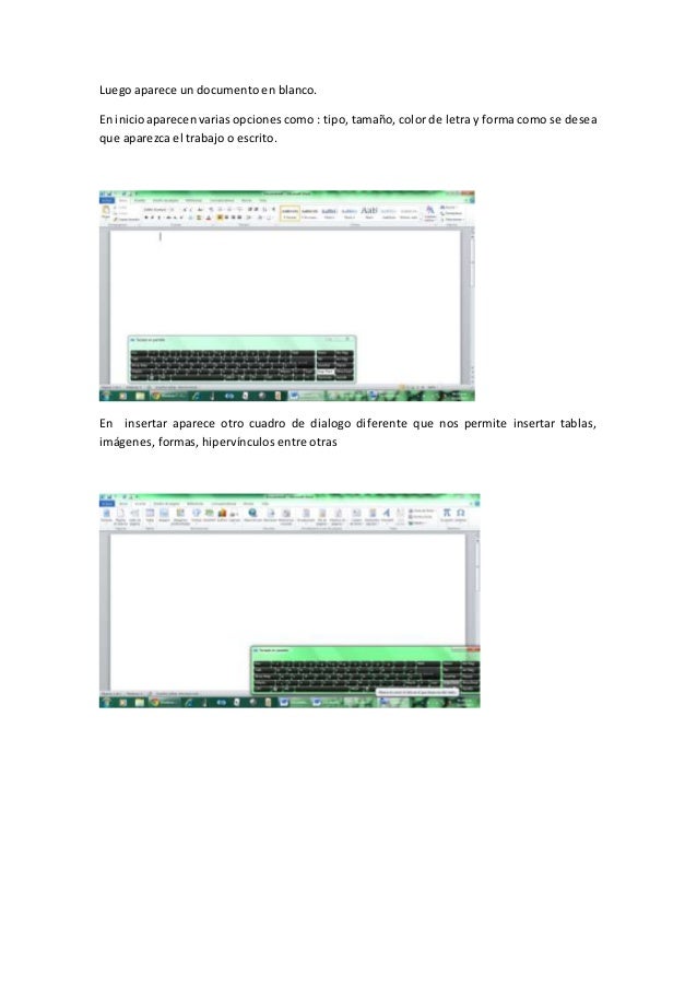 Un recorrido por microsoft word