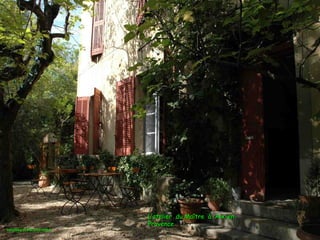 courtesy of Iml.univ-mrs.frcourtesy of Iml.univ-mrs.fr
L’atelier du Maître à Aix-en-L’atelier du Maître à Aix-en-
ProvenceProvence
 