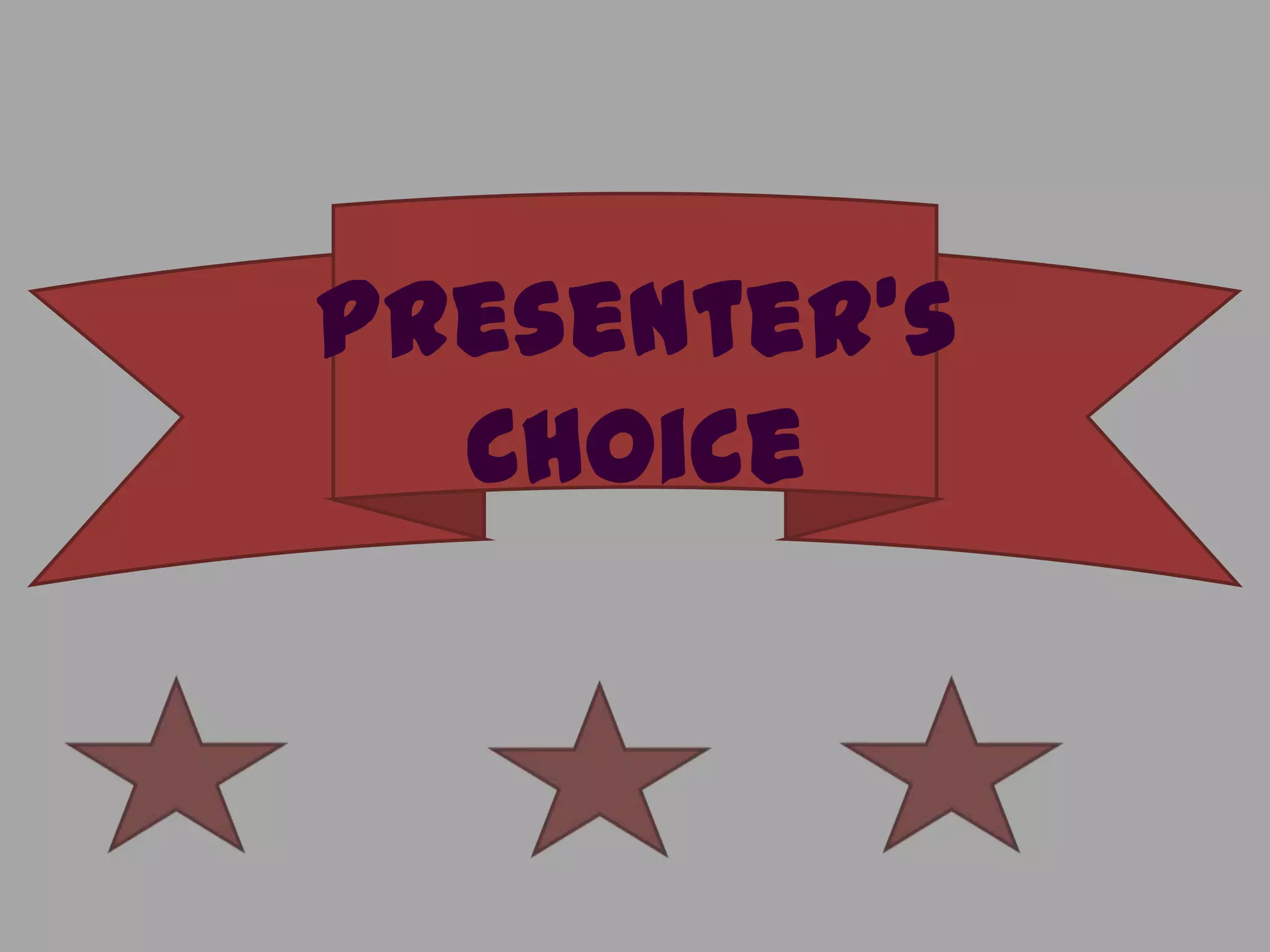 Presenter’s
  Choice
 