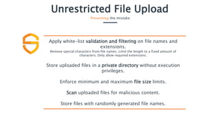 Secure Code Warrior - Unrestricted file upload | PPTX