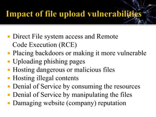 Unrestricted file upload CWE-434 - Adam Nurudini (ISACA) | PPTX
