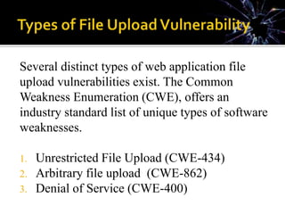 Unrestricted file upload CWE-434 - Adam Nurudini (ISACA) | PPTX