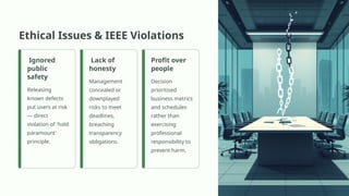 Lacking Principles Ethical Challenges in Software Release Under Deadline Pressure: An IEEE ...