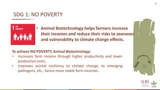 How can Animal Biotechnology contribute to Agenda 2063, ST&I Strategy for Africa (STISA-2024), and the Sustainable Development Goals (UN-SDGs)