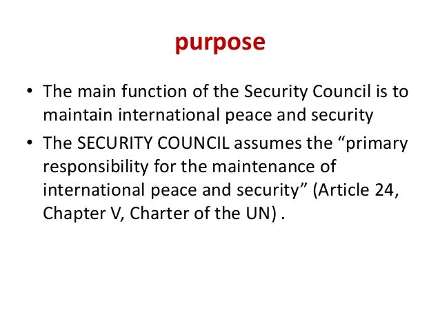 Un security council