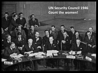 UN Security Council 1946
Count the women!
 