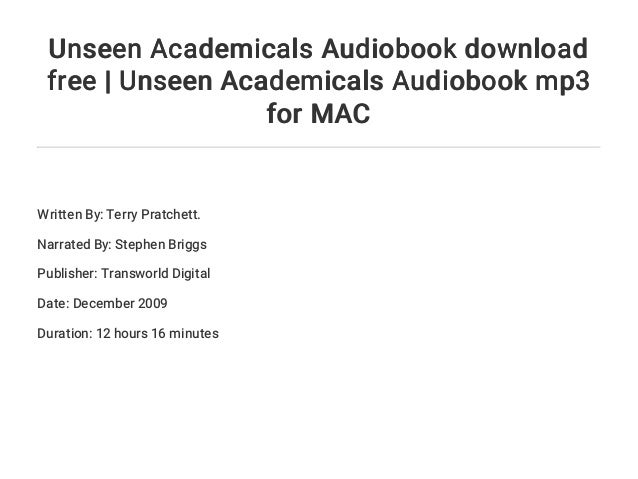 download unseen academicals download unseen academicals