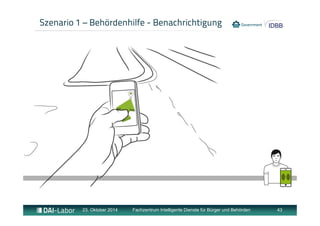 Szenario 1 – Behördenhilfe - Benachrichtigung 
23. Oktober 2014 Fachzentrum Intelligente Dienste für Bürger und Behörden 43 
 