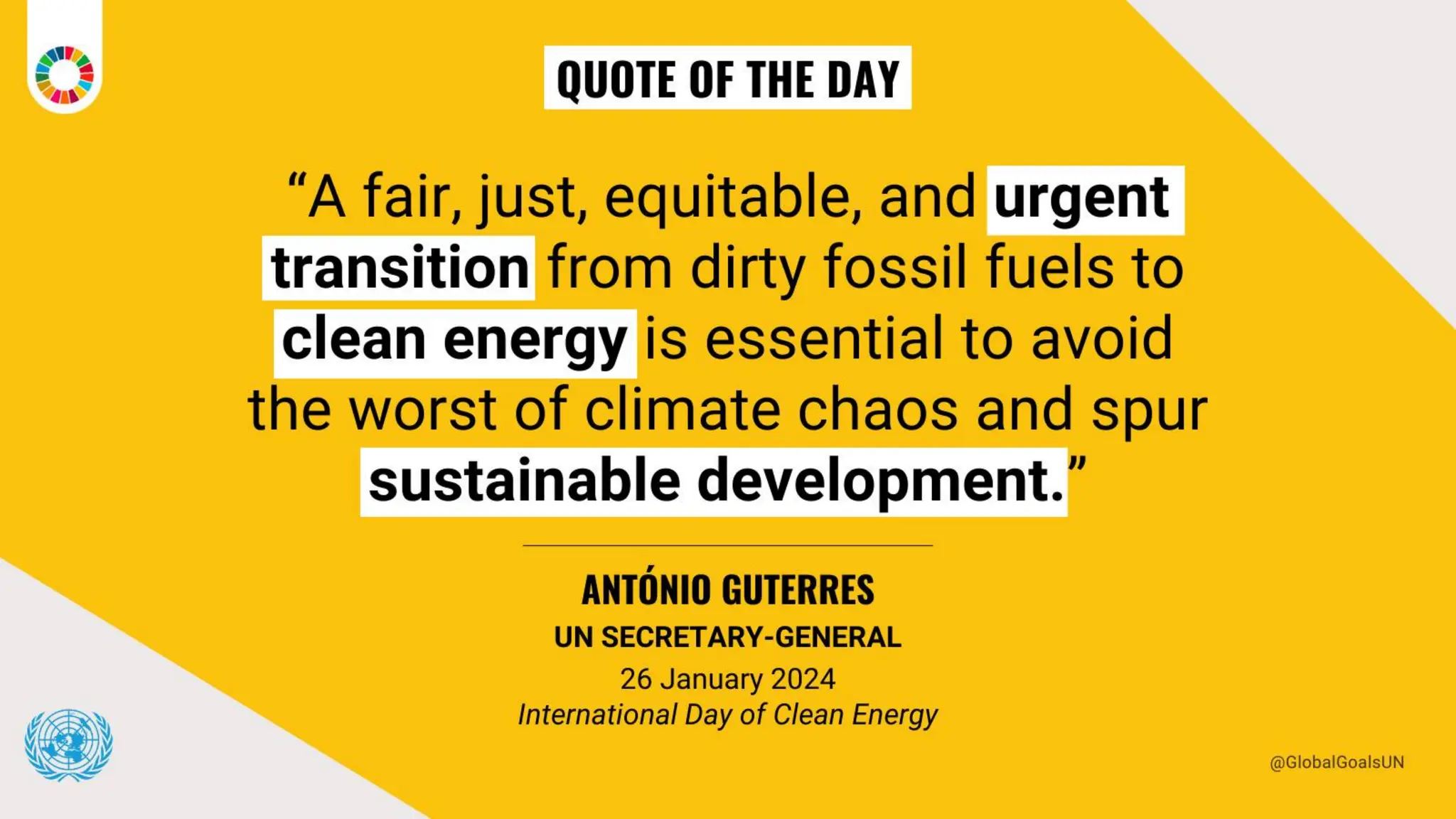 A fair, just, equitable, and urgent transition from dirty fossil fuels ...
