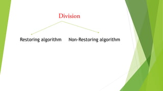 UNSIGNED AND SIGNED BINARY DIVISION | PPTX | Computing | Technology ...
