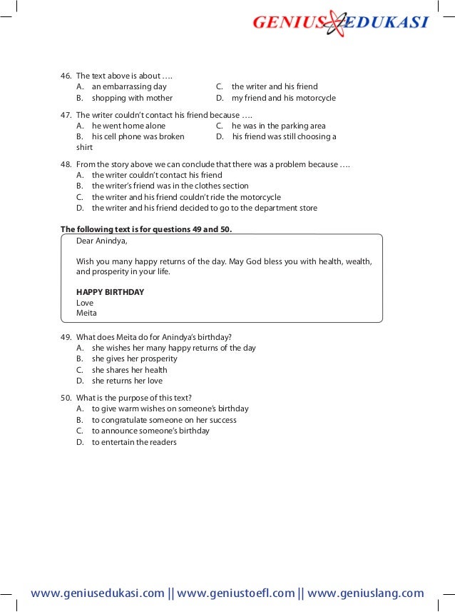 soal un bahasa inggris smp 2010 soal un bahasa inggris smp 2010