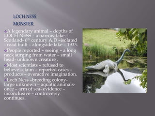 Unsolved mysteries of world | PPTX