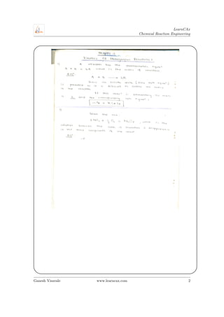Octave Cre CRE Unsolved Problems: Octave Levenspiel | PDF