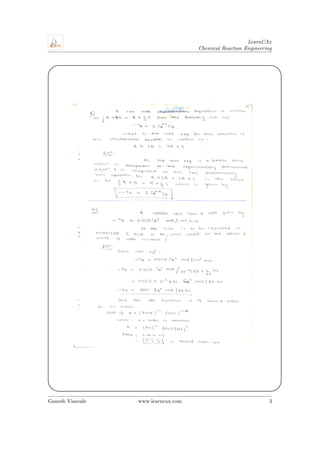 Octave Cre CRE Unsolved Problems: Octave Levenspiel | PDF