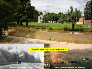 Photo prise le 1er juin 2008 Dust blow des années 30  aux USA   Dust blow des années 30  aux USA   L’érosion peut aussi être « éolienne » 