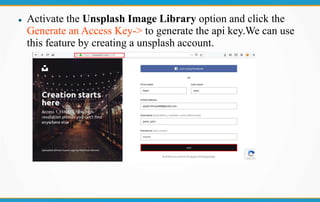 Unsplash Image Library in Odoo 13 | PPT