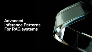 Advanced
Inference Patterns
For RAG systems
 
