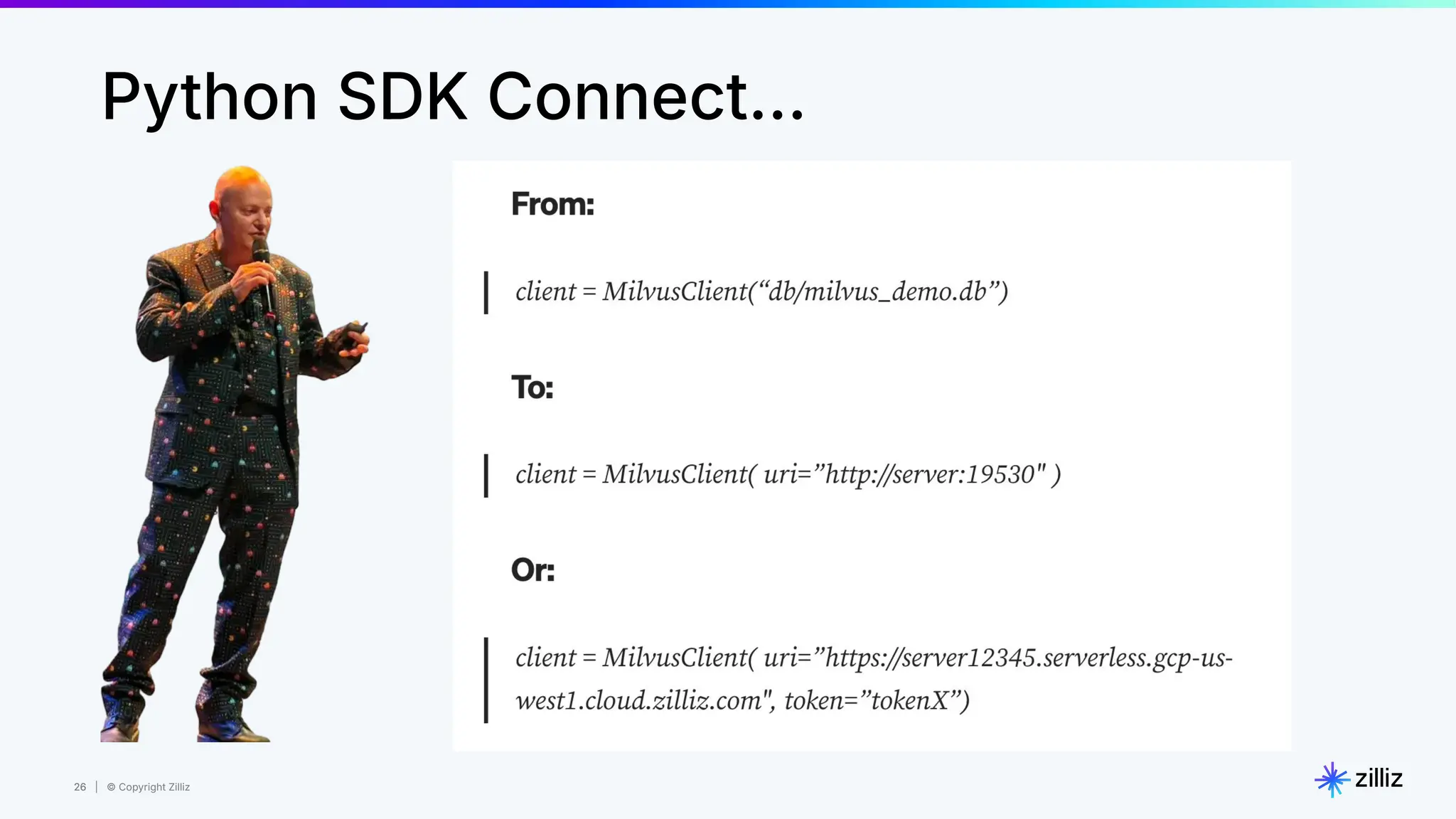 26 | © Copyright Zilliz
26
Python SDK Connect…
 