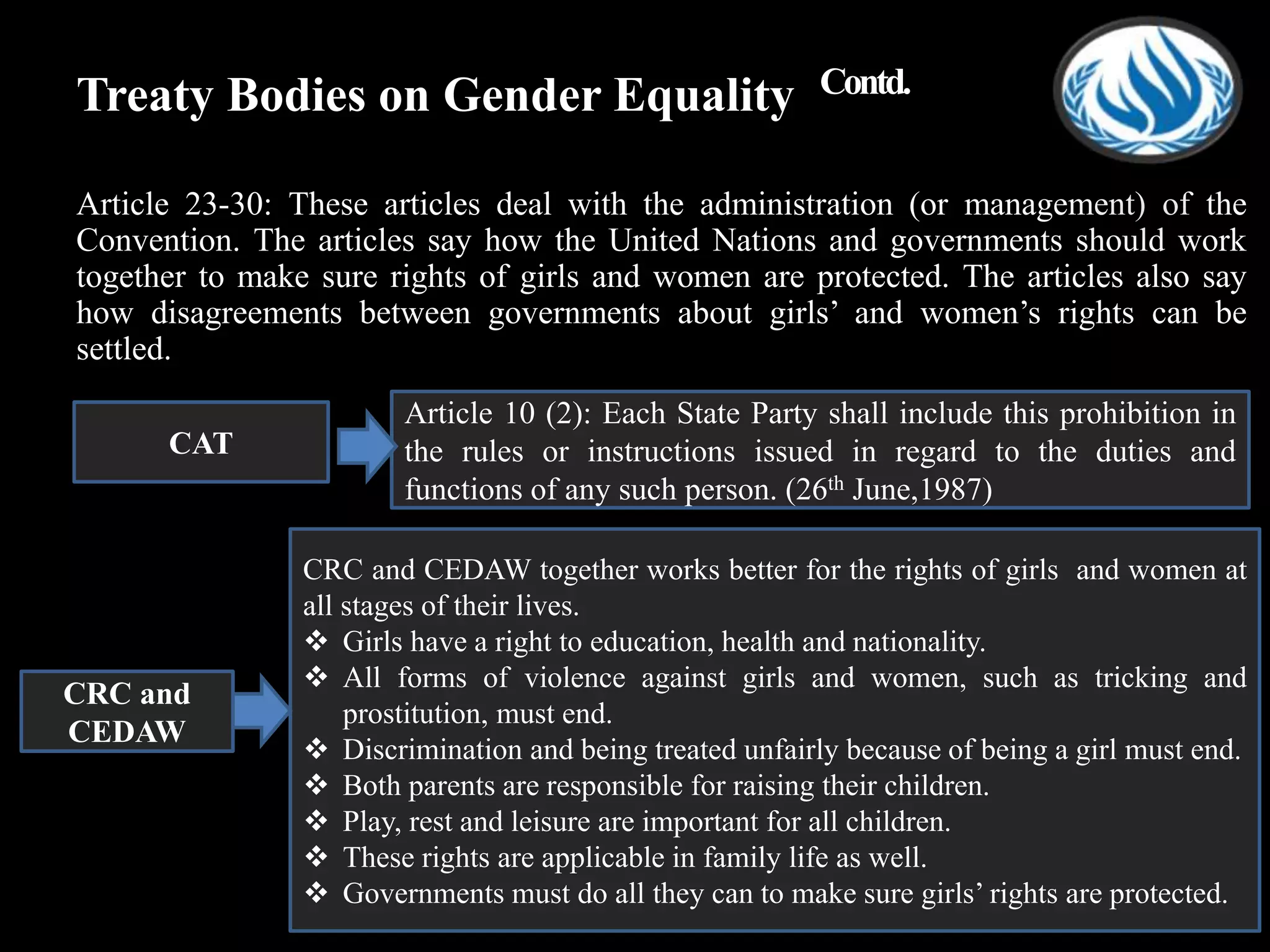 Un structure of Human Rights and Gender Equality | PPTX
