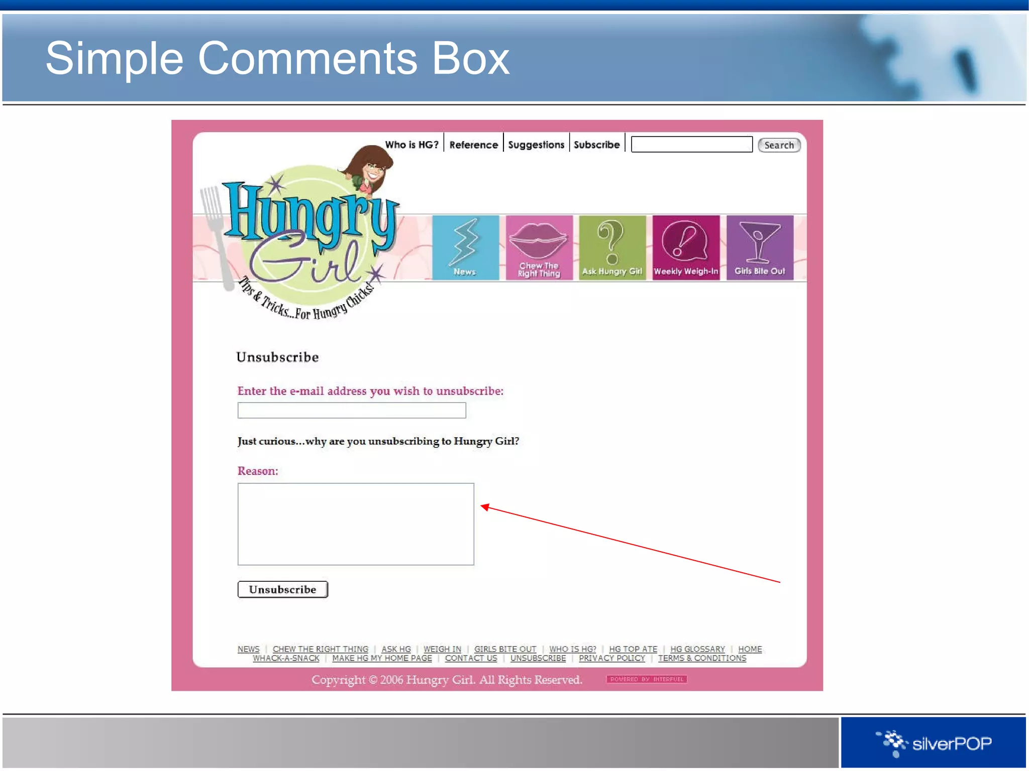 Simple Comments Box 