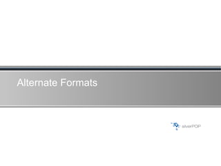 Alternate Formats 