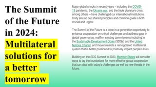 UN Summit of the Future 2924 | PPTX