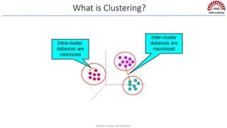 What is Clustering?
Deepak George, IIM Bangalore
 