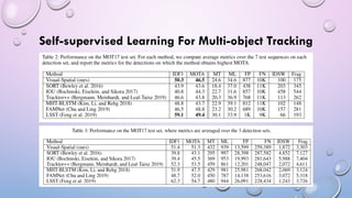 Self-supervised Learning For Multi-object Tracking
 