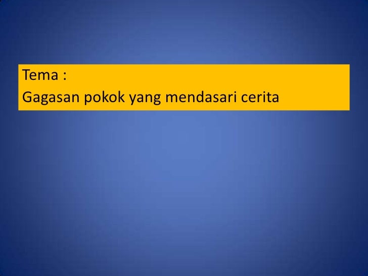 Unsur unsur intrinsik karya sastra