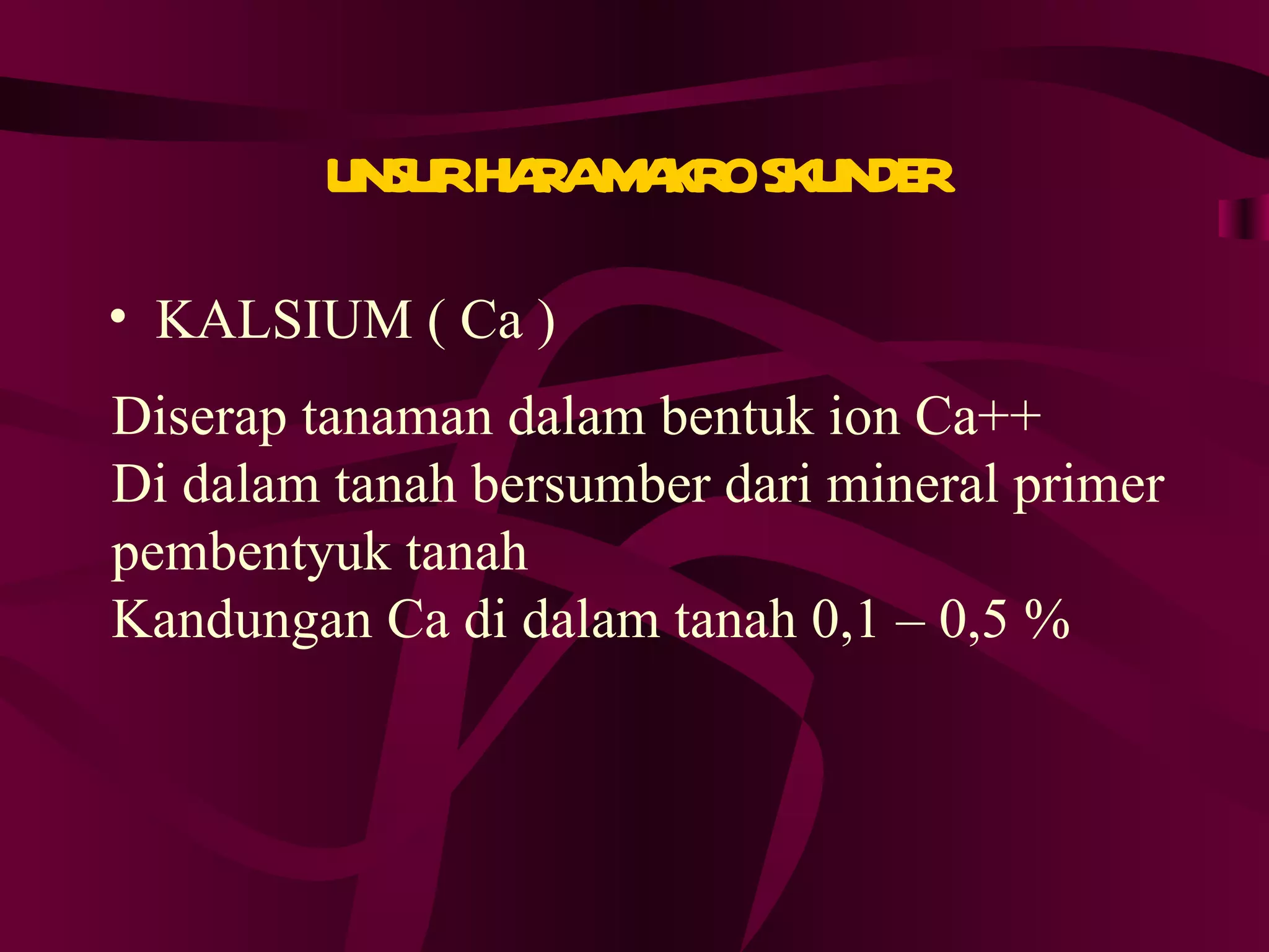 Unsur hara makro | PPT