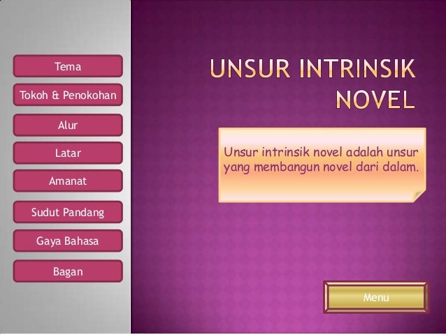 Unsur Intrinsik Novel