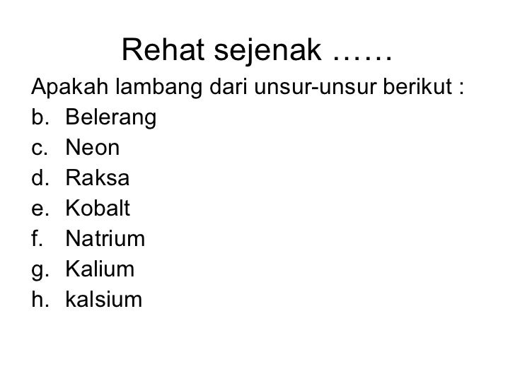 Unsur, Senyawa & Campuran
