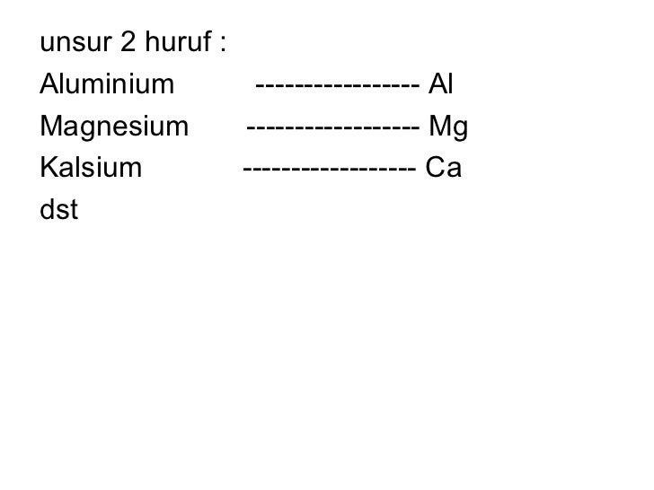 Unsur, Senyawa & Campuran