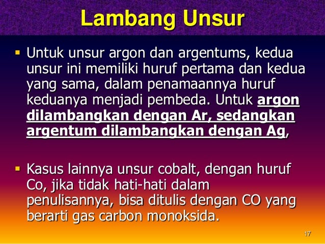 Unsur Senyawa dan Campuran