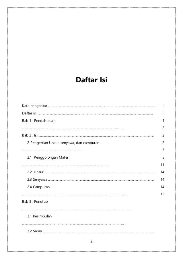 Unsur Senyawa Dan Campuran Ipa