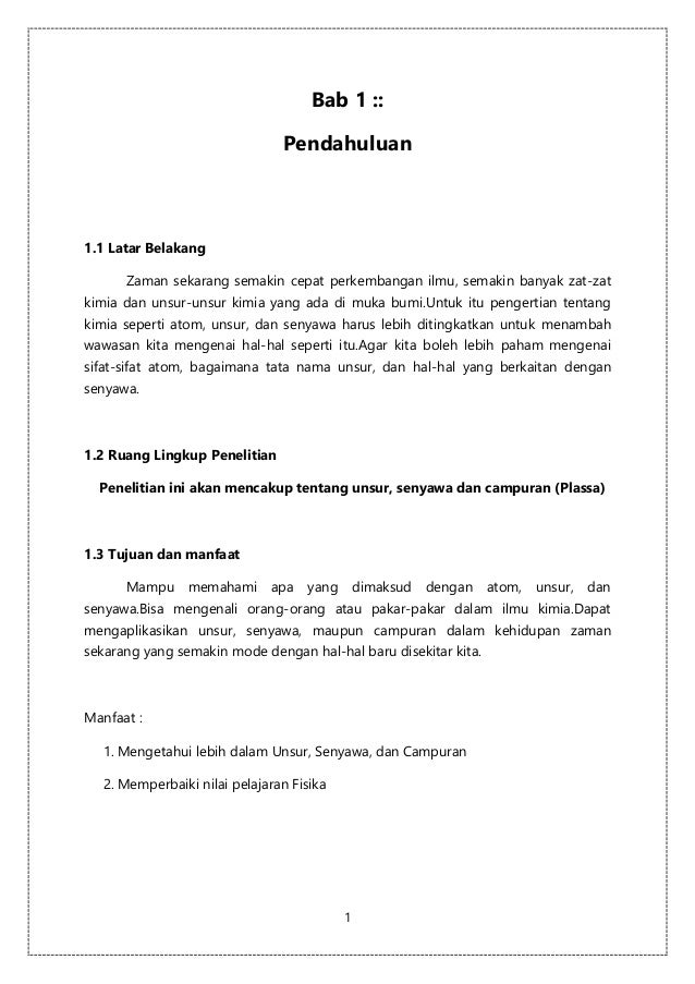 Unsur Senyawa Dan Campuran Ipa